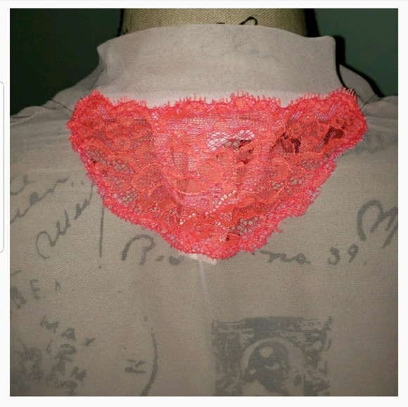 New Victoria's Secret Sheer Lace Kimono Robe - Picture 7 of 9